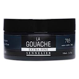 Sennelier Extra Fine Gouache - Payne’s Grey, 100 ml Jar