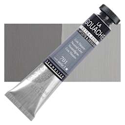 Sennelier Extra Fine Gouache - Neutral Grey, 21 ml Tube and swatch