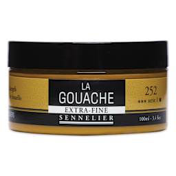 Sennelier Extra Fine Gouache - Yellow Ochre, 100 ml Jar