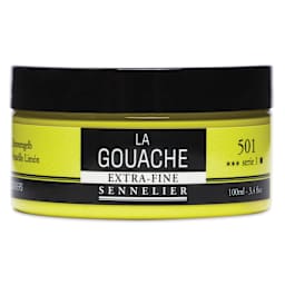Sennelier Extra Fine Gouache - Lemon Yellow, 100 ml Jar