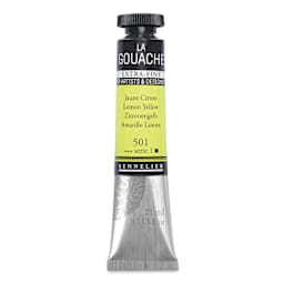 Sennelier Extra Fine Gouache - Lemon Yellow, 21 ml Tube
