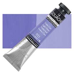 Sennelier Extra Fine Gouache - Light Violet, 21 ml Tube and swatch