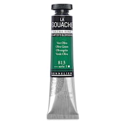 Sennelier Extra Fine Gouache - Olive Green, 21 ml Tube