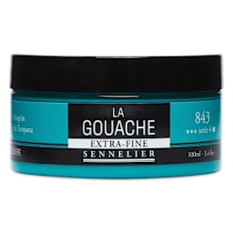 Sennelier Extra Fine Gouache - Turquoise Green, 100 ml Jar