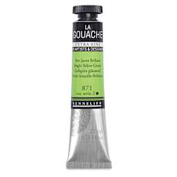 Sennelier Extra Fine Gouache - Bright Yellow Green, 21 ml Tube