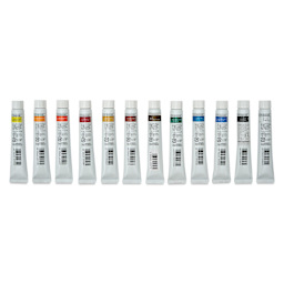 Turner Design Gouache - Blick Exclusive! Set of 12, Gouache Live Colors, 25 ml Tube, backs