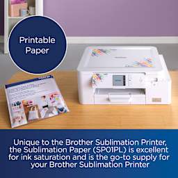 Unique to the Brother Sublimation Printer, the Sublimation paper is excellent for ink saturation and is the go-to supply for you Brother Sublimation Printer