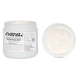 Nova Color Artists’ Acrylic Polymer Paint - Super Pearl White, 473 ml Jar