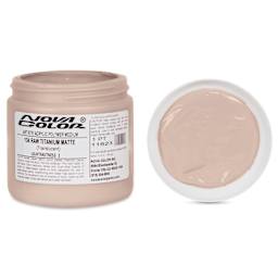 Nova Color Artists’ Acrylic Polymer Paint - Raw Titanium Matte, 473 ml Jar