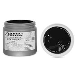 Nova Color Artists’ Acrylic Polymer Paint - Bone/Ivory Black, 473 ml Jar