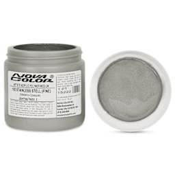 Nova Color Artists’ Acrylic Polymer Paint - Stainless Steel Fine, 473 ml Jar