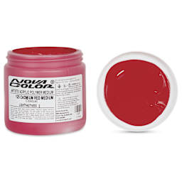 Nova Color Artists’ Acrylic Polymer Paint - Cadmium Red Medium, 473 ml Jar
