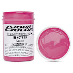Nova Color Artists’ Acrylic Polymer Paint - Hot Pink, 118 ml Jar