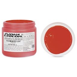 Nova Color Artists’ Acrylic Polymer Paint - Cadmium Red Light, 473 ml Jar