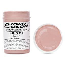 Nova Color Artists’ Acrylic Polymer Paint - Peach Tone, 118 ml Jar