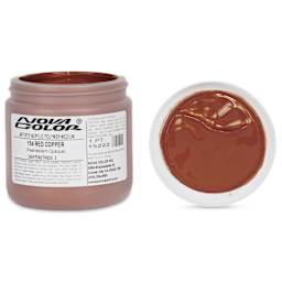 Nova Color Artists’ Acrylic Polymer Paint - Red Copper Pearl, 473 ml Jar
