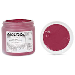 Nova Color Artists’ Acrylic Polymer Paint - Ruby Pearl, 473 ml Jar
