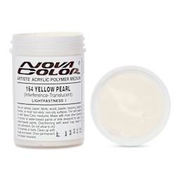 Nova Color Artists’ Acrylic Polymer Paint - Yellow Pearl, 118 ml Jar
