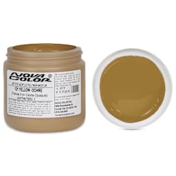 Nova Color Artists’ Acrylic Polymer Paint - Yellow Ochre Iron Oxide, 473 ml Jar