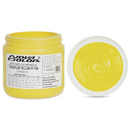 Nova Color Artists’ Acrylic Polymer Paint -  Arylide Yellow (PY194), 473 ml Jar