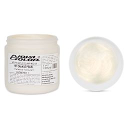 Nova Color Artists’ Acrylic Polymer Paint - Orange Pearl, 473 ml Jar