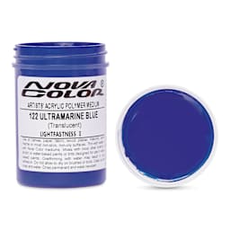 Nova Color Artists’ Acrylic Polymer Paint - Ultramarine Blue, 118 ml Jar
