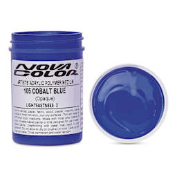 Nova Color Artists’ Acrylic Polymer Paint - Cobalt Blue, 118 ml Jar