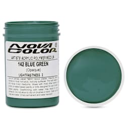 Nova Color Artists’ Acrylic Polymer Paint - Blue Green, 118 ml Jar