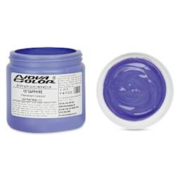 Nova Color Artists’ Acrylic Polymer Paint - Sapphire Pearl, 473 ml Jar
