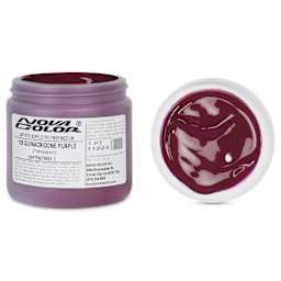 Nova Color Artists’ Acrylic Polymer Paint - Quinacridone Purple, 473 ml Jar