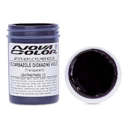 Nova Color Artists’ Acrylic Polymer Paint - Carbazole Dioxazine Violet, 118 ml Jar