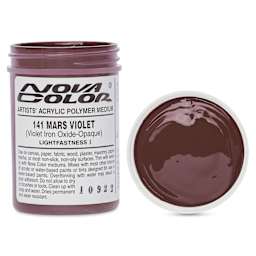 Nova Color Artists’ Acrylic Polymer Paint - Mars Iron Oxide Violet, 118 ml Jar