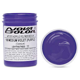 Nova Color Artists’ Acrylic Polymer Paint - Medium Violet Purple, 118 ml Jar