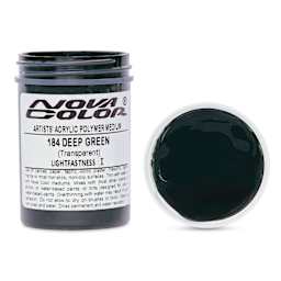 Nova Color Artists’ Acrylic Polymer Paint - Deep Green, 118 ml Jar