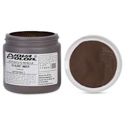 Nova Color Artists’ Acrylic Polymer Paint - Burnt Umber, 473 ml Jar