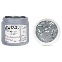 Nova Color Artists’ Acrylic Polymer Paint - Antique Silver, 473 ml Jar