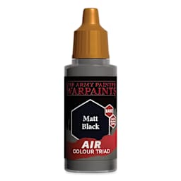 The Army Painter Warpaints Air Acrylic Airbrush Paint - Matte Black, 18 ml bottle