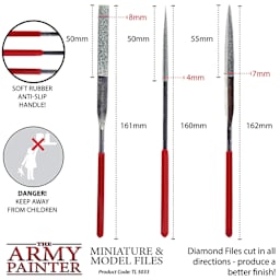 The Army Painter Miniature & Model File Set - Set of 3 dimensions
