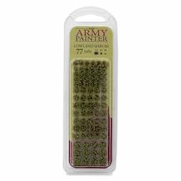 Front of package for The Army Painter Battlefields Scenery Grass Tufts - Lowland Shrub Tuft