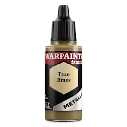 The Army Painter Warpaint Fanatics Acrylic Paint - Metallic True Brass, 18 ml Bottle