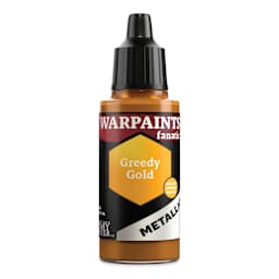 The Army Painter Warpaint Fanatics Acrylic Paint - Metallic Greedy Gold, 18 ml Bottle