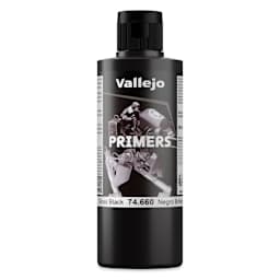 Vallejo Primer - Gloss Black, 200 ml Bottle