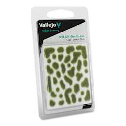 Vallejo Scenery Wild Tufts - Dry Green Tufts, 2 mm in packaging