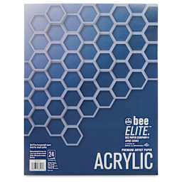 Bee Elite Tapebound Acrylic Pad - 11" x 14", 140 lb, 24 Sheets, front cover