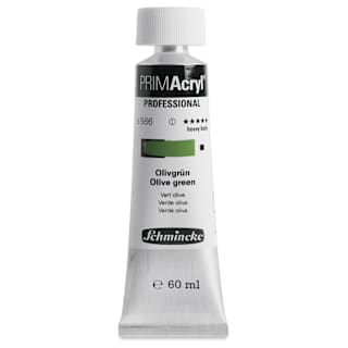 Schmincke Primacryl Professional Acrylic Paint - Olive Green, 60 ml Tube