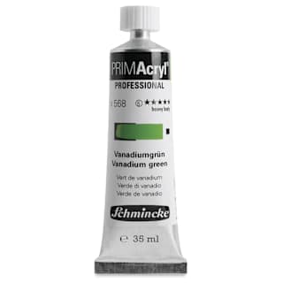 Schmincke Primacryl Professional Acrylic Paint - Vanadium Green, 35 ml Tube