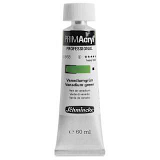 Schmincke Primacryl Professional Acrylic Paint - Vanadium Green, 60 ml Tube