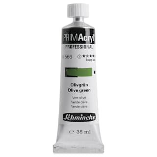 Schmincke Primacryl Professional Acrylic Paint - Olive Green, 35 ml Tube