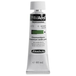 Schmincke Primacryl Professional Acrylic Paint - Chromium Oxide Green, 60 ml Tube