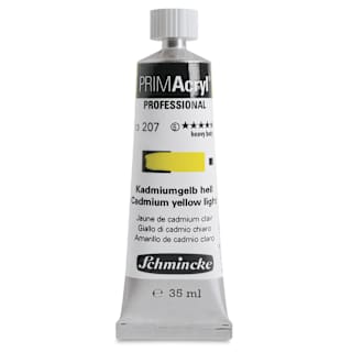 Schmincke Primacryl Professional Acrylic Paint - Cadmium Yellow Light, 35 ml Tube